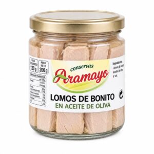 Lomos de atún en aceite de oliva frasco B-250